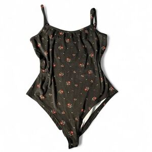black floral bodysuit